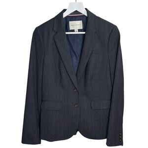 Banana Republic Women’s Navy Wool Blazer Button-front Classic Jacket W1145 Sz 10